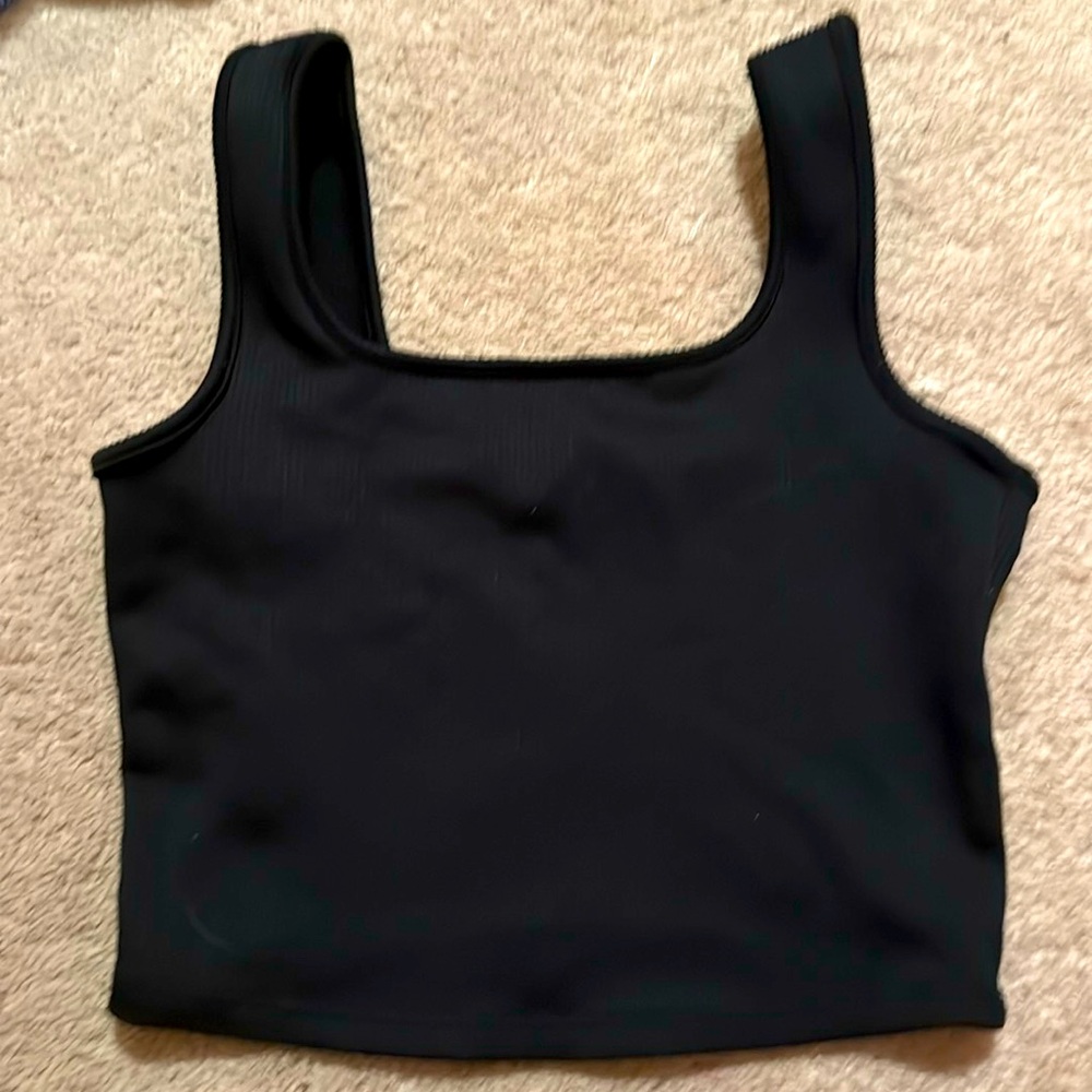 Tank top cropped black